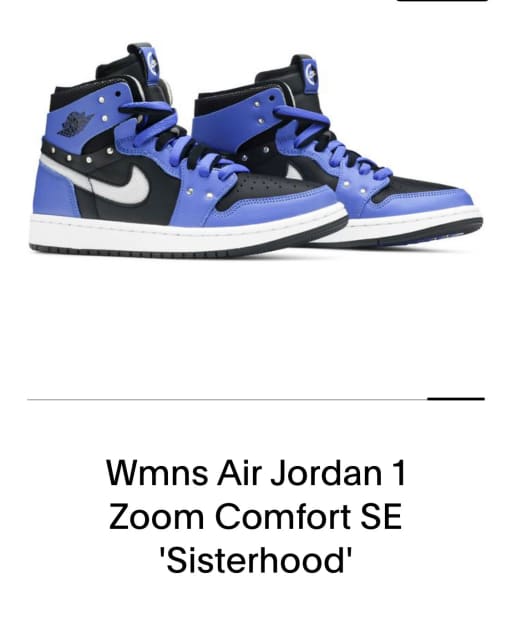 jordan 1 zoom comfort sisterhood