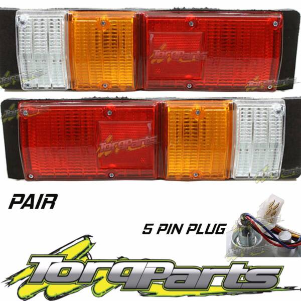 PAIR CAB CHASSIS TAIL LIGHTS SUIT RA RODEO HOLDEN UTE TAILLIGHT Auto