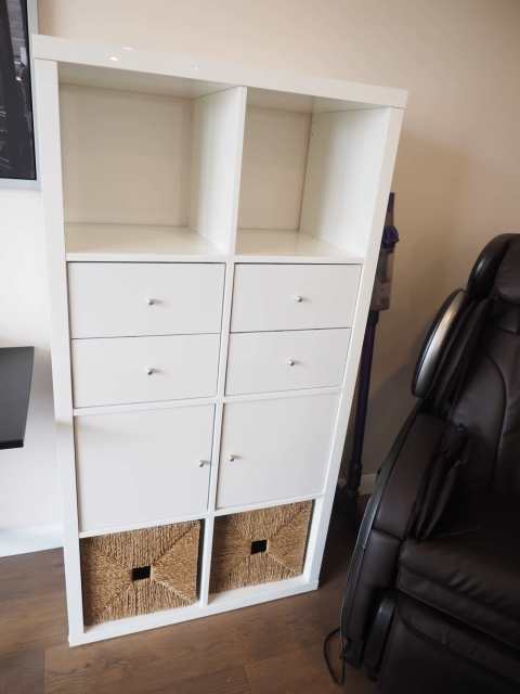 147cm Ikea Kallax White Cube Shelving Storage Unit. Like New. Eastwood ...