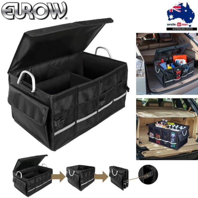 NEW Eurow 65L Waterproof Automotive Trunk Organizer Tool Storage