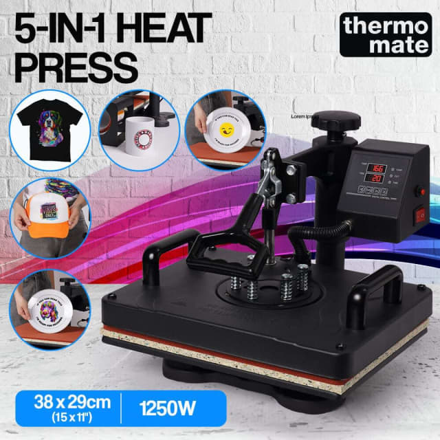 THERMOMATE 5 IN 1 HEAT PRESS MACHINE SALE 50 OFF Miscellaneous Goods