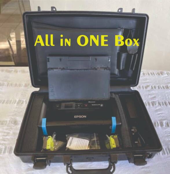 Pelican Case with Epson WorkForce WF100 Wireless Mobile Printer