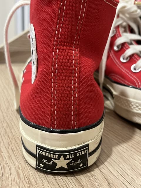 red converse boots size 5