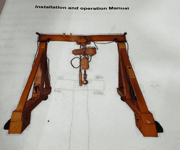Portable 5T Gantry Crane with motorised wheels Other Tools & DIY in