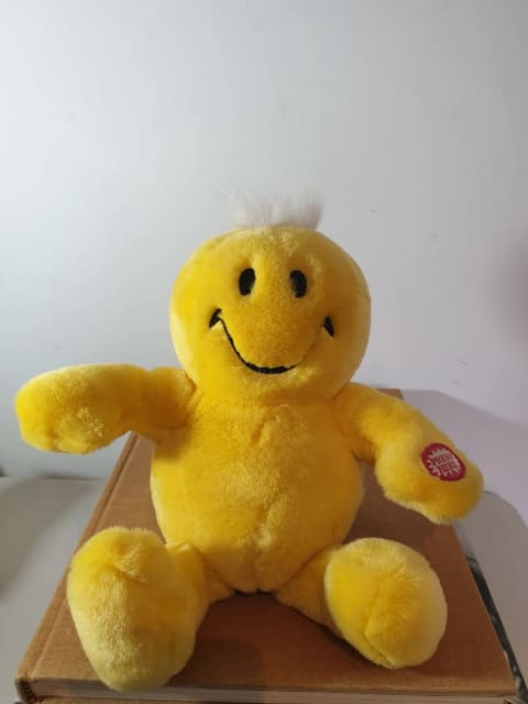 Vintage Dan Dee Yellow Smiley Face Tickle Tickle Wiggle Wiggle Talking ...