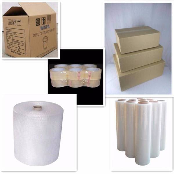 Bubble Wrap Sealing Packing Tape Hand Stretch Film Moving Box