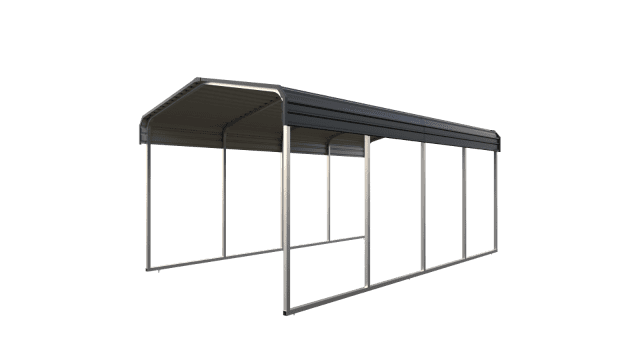 Carport Kit Shade Shed 3.3m x 6m - Black - Parasols & Gazebos in ...