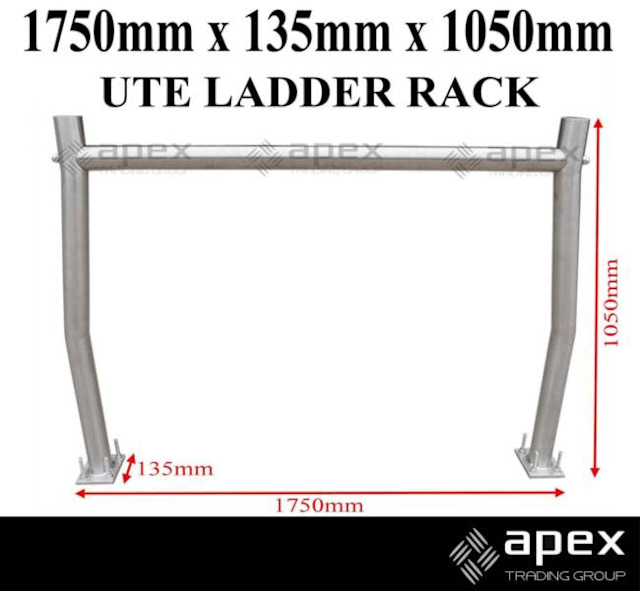 NEW 3 PIECE UTE LADDER RACK STAINLESS STEEL TOOLBOX TOOL BOX Tool