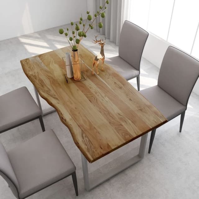Dining Table 160x80x76 cm Solid Acacia Wood... Dining Tables Gumtree Australia Adelaide City