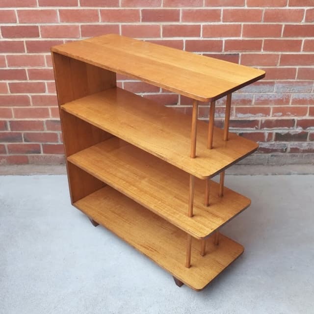 Mid Century Bookcase Display Unit. Retro Vintage. Bookcases & Shelves