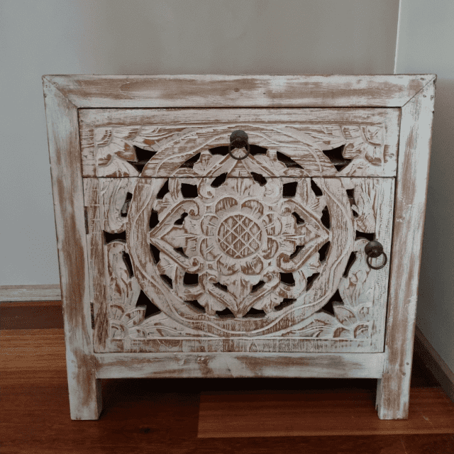 Bed Side Table Teak Wood Furniture Bedside Tables in Carbrook QLD