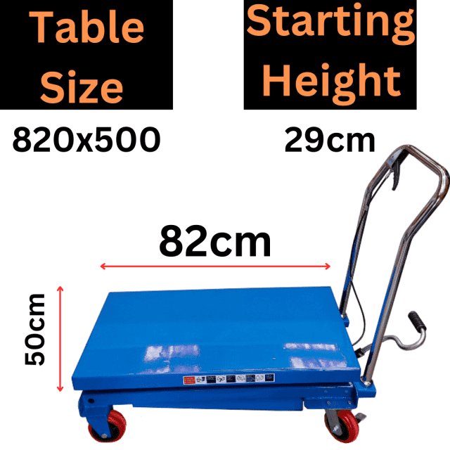SCISSOR LIFT TABLE Hyd. 500 kg 90cm height Part No. SSLT500 Code 21