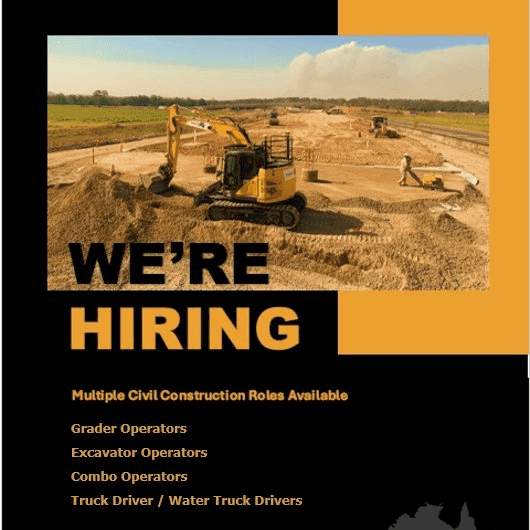 Experienced Excavator Operators(GRAFTON) Machine & Plant Operator
