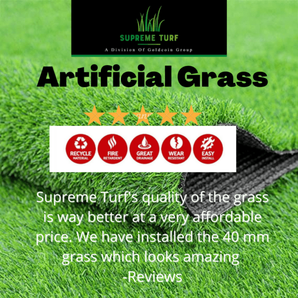 Brisbane Artificial Grass for your effortless garden on sale 40 mm