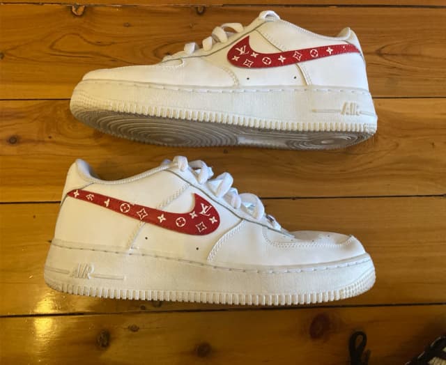 Louis vuitton supreme nike air store force 1