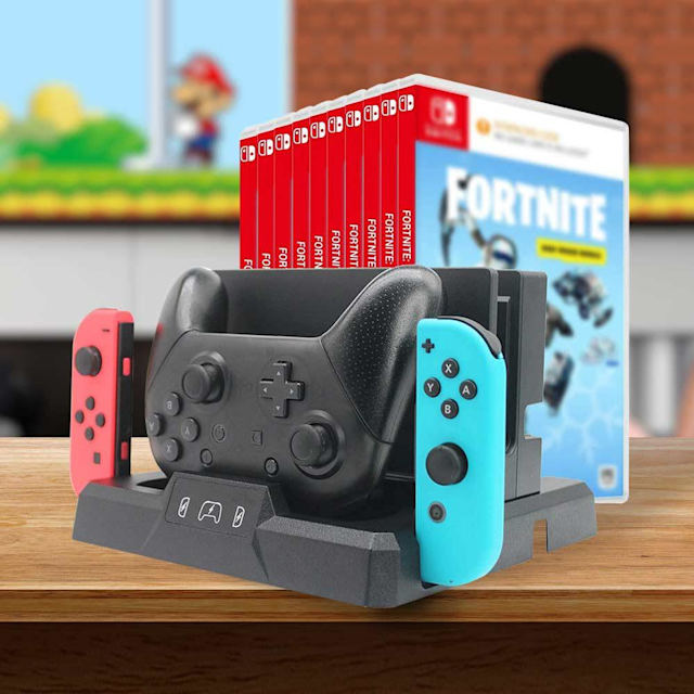 Charging Dock Game Holder Stand Base for Switch & OLED Console JoyCon