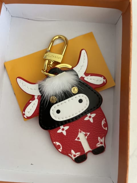 lv cow keychain