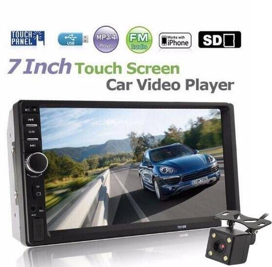 New 7 Inch HD Touch Screen Car MP5 Player with Reversing Camera can bl Audio, GPS & Car Alarms