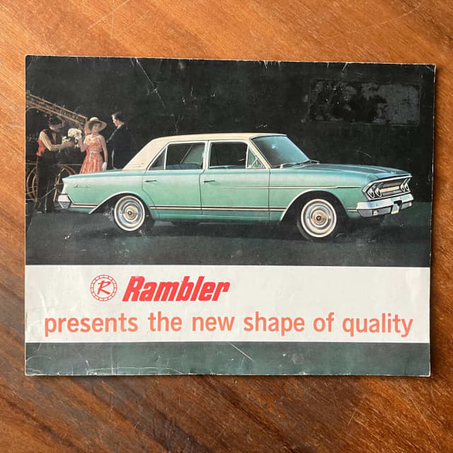 Rambler Ambassador 1963 Brochure RHD Australian. Can Post Auto Body