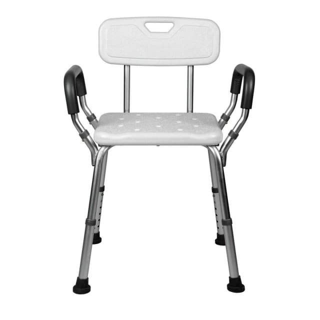 Adjustable Medical Shower Chair Bathtub Bench Bath Seat Aid Stool Whit
