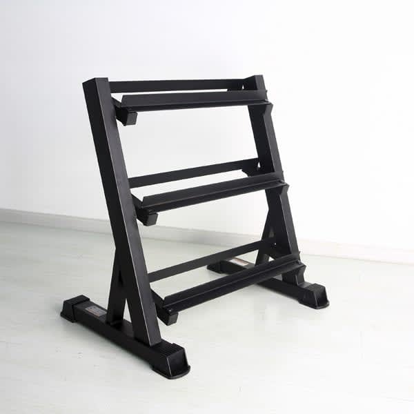 Dumbbell Storage Rack 3 Tiers Rubber Hex Storage Home Rack Gym