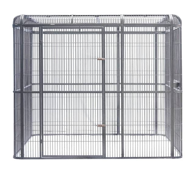 XXXXL Walkin Bird Cage Pet Parrot Aviary Perch Castor Wheel With Cover