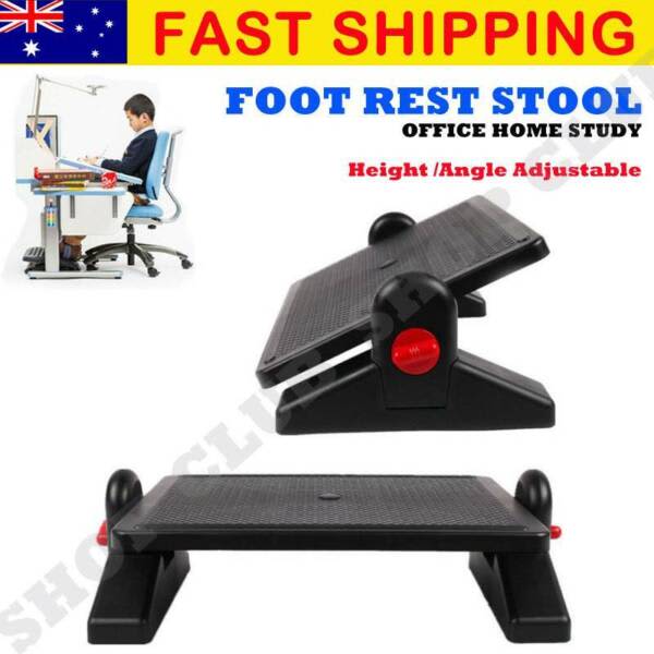Foot Rest Office Computer Desk Footrest Ergonomic Height Angle Adjust