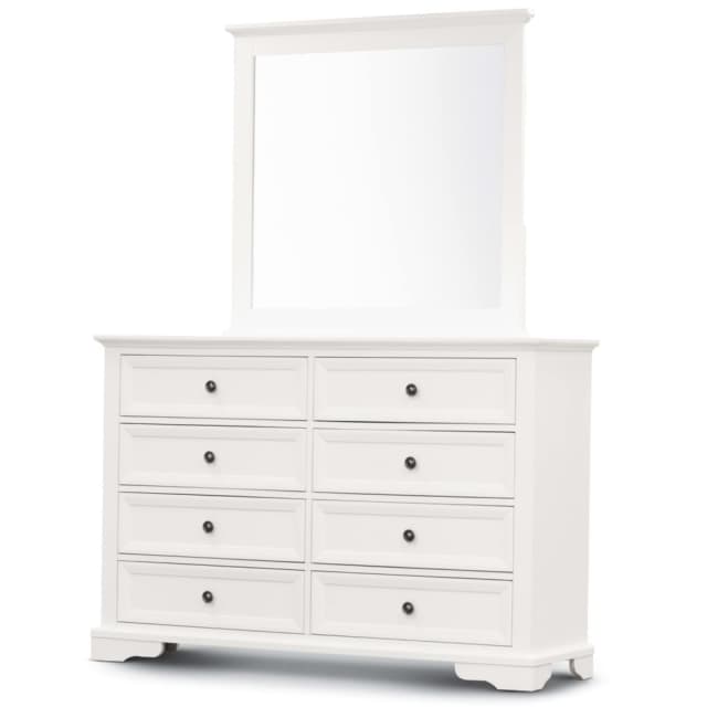 Celosia Dresser Mirror 8 Chest of Drawers Bedroom Timber Storage