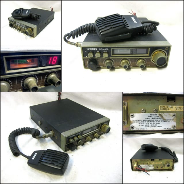 Ferris CB4000 27Mhz 18 Channel AM CB Radio with Microphone Radios
