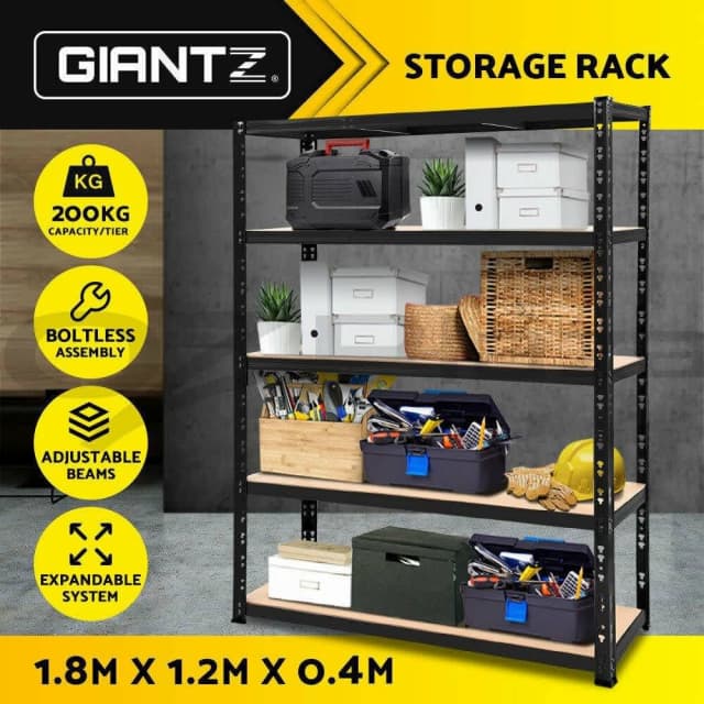 Giantz 1.8M Warehouse Racking Shelving Storage Shelf Garage Shelves Ra