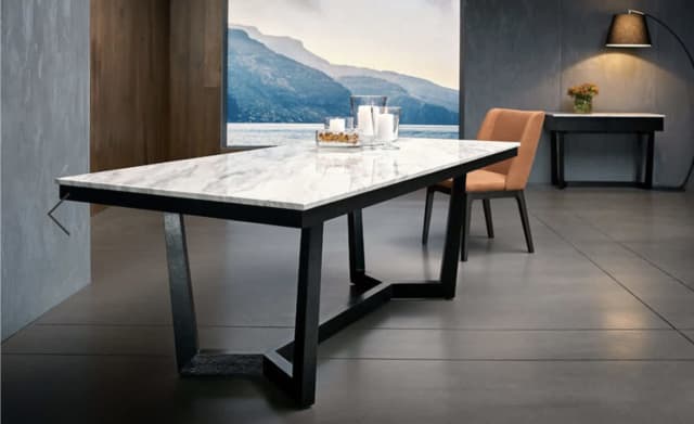 nick scali marble top dining table