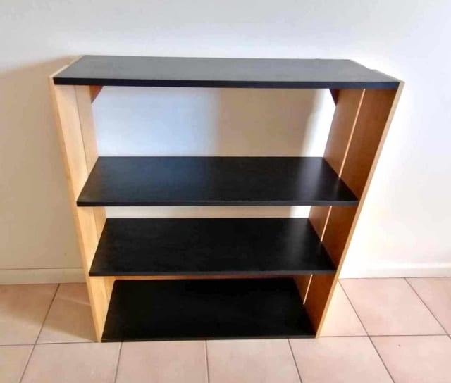 Scratchmade wooden bookshelf with black shelves Bookcases & Shelves