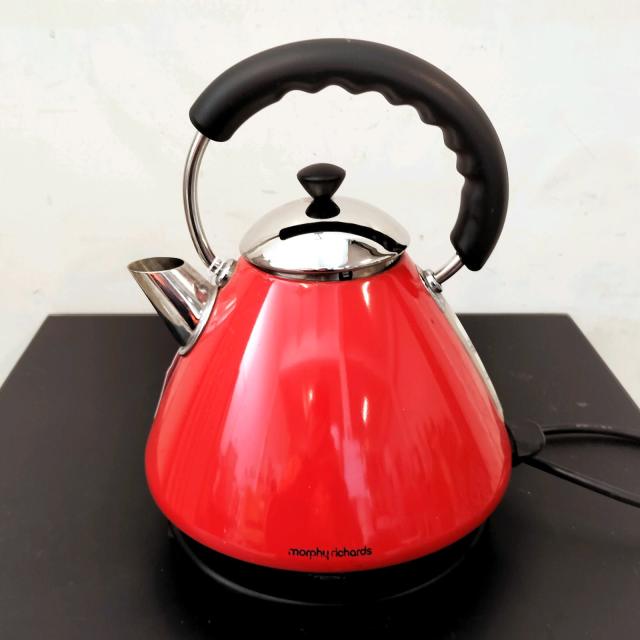 red cherry electric kettle