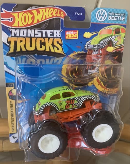 HOTWHEELS MONSTER TRUCKS VW BEETLE VOLKSWAGEN 2024 NEW UNOPENED CARD