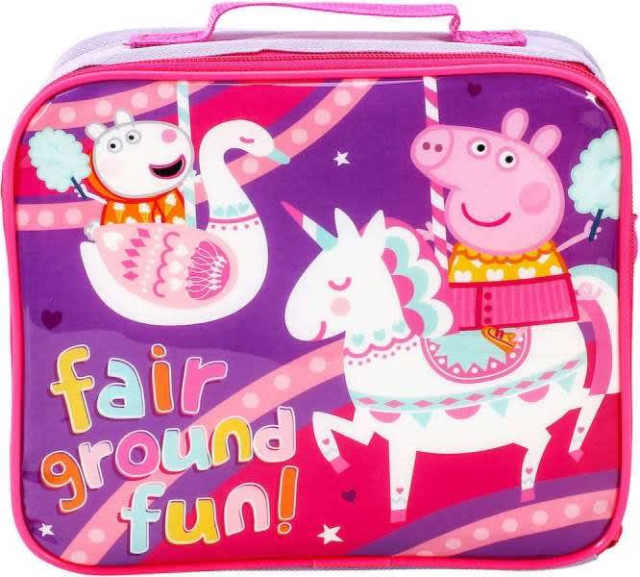 Peppa Pig Lunch Bag Insulated George Girls Pink Purple