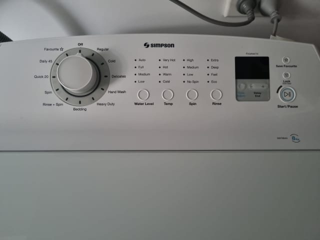 e20 simpson washing machine