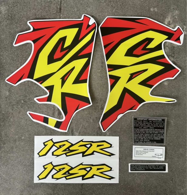 Honda 1996 CR125 Full Decal Set / Sticker Kit Motorcycle & Scooter