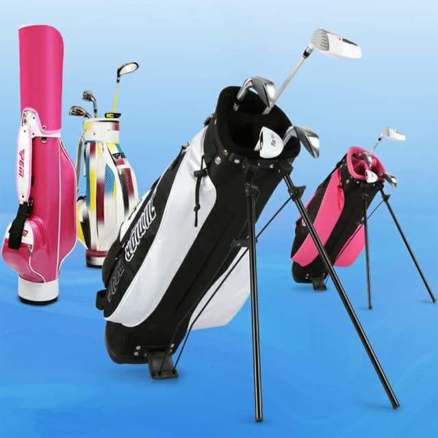 Wowmart Kid Golf Club Stand Bag Golf Backpack Shoulder Carry Bag Golf