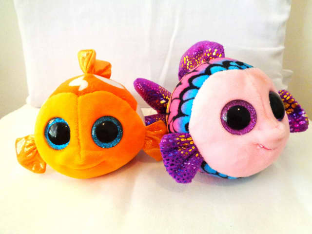 Ty Beanie Boos x2 Flippy the Fish and Sami the Fish 20cm | Toys ...