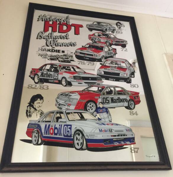 History Of HDT Bathurst Winners Bar Mirror******1987 Collectables