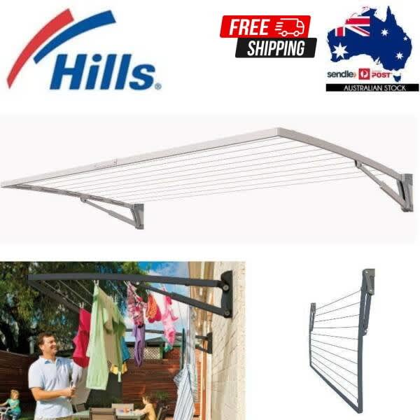NEW Hills Single Folding Frame Clothesline 10 Lines Free Shipping
