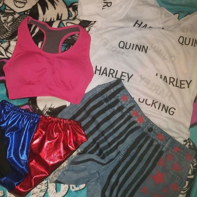 Harley Quinn costume cosplay lot including bat prop 20 for lot Accessories Gumtree