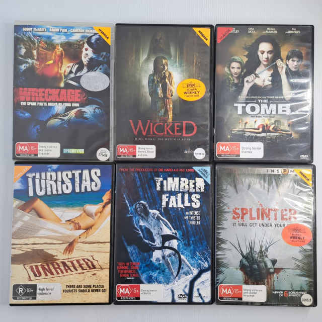 Horror Thriller Action Suspense Ex Rentals DVD Bundle Bulk Lot X 6 ...