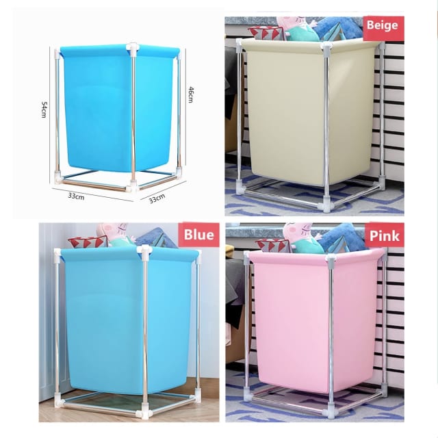 Wowmart Kid Laundry Hamper Bin Washing Clothes Storage Basket Bag