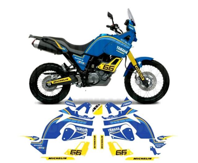 YAMAHA 2016 XT660 Z TENERE SONAUTO FULL COVER GRAPHIC DECALS KIT