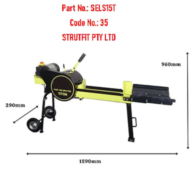 15 ton LOG SPLITTER 2200W Electric Part No. SELS15T Code 35