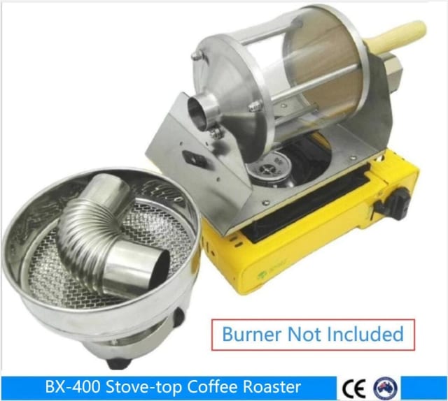 Stovetop Coffee Roaster, Roasting Machine, Seethru DRUM