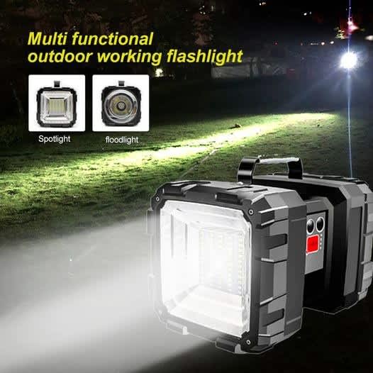 New 150000LM blight P70 Rechargeable LED Floodlight Double Head Waterp