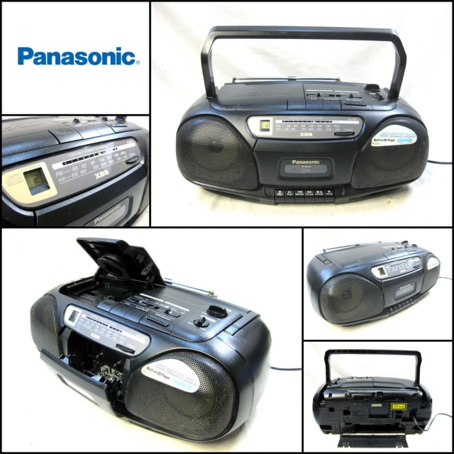Panasonic RXDS10 Portable CD Stereo Radio Cassette Boombox Stereo