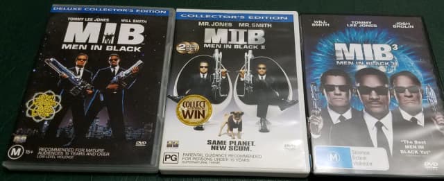 Men in Black, MIB 2, & MIB 3 - DVD'S | CDs & DVDs | Gumtree Australia ...